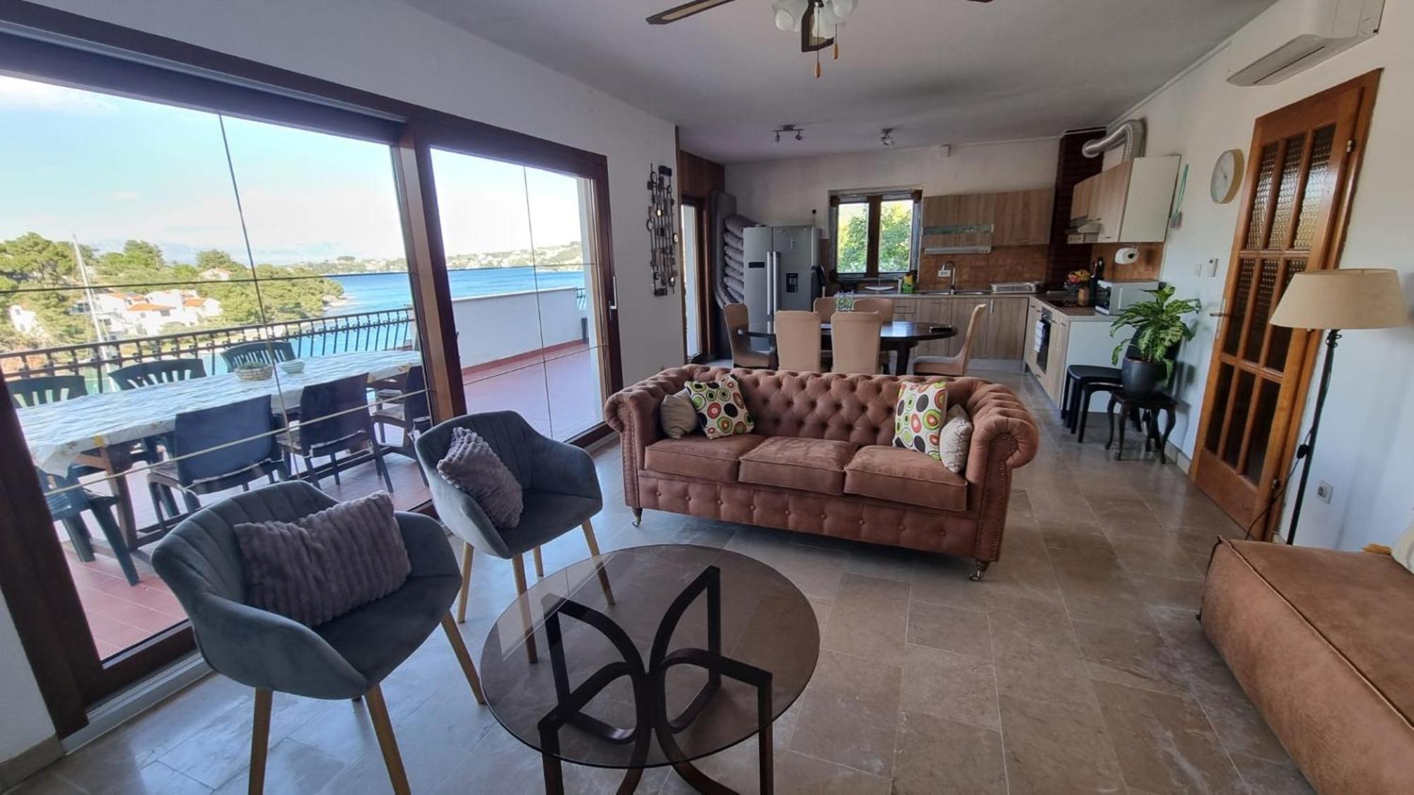 Seafront Rural Big House At Solta Croacia Island Villa Necujam Exterior photo
